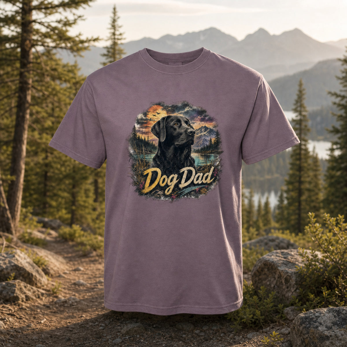 Dog Dad Black Lab Tee