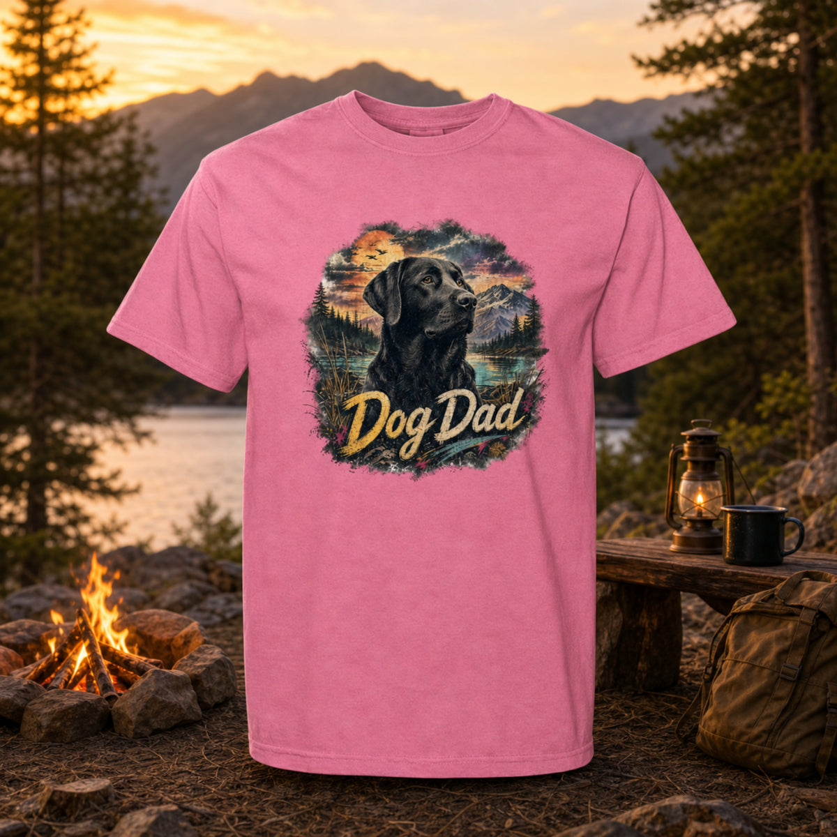 Dog Dad Black Lab Tee