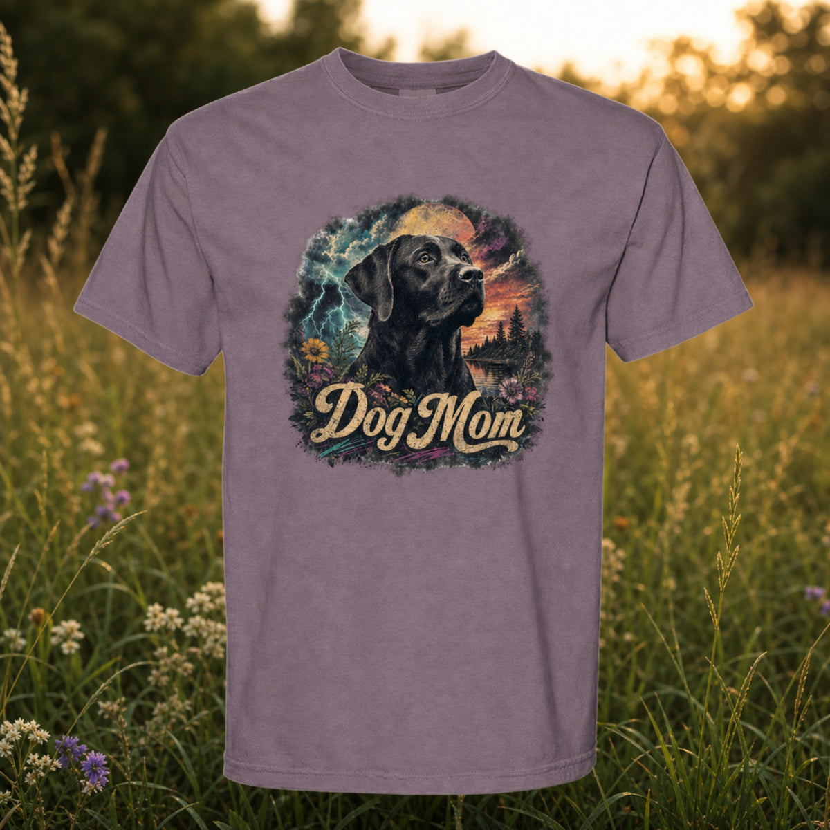 Dog Mom Black Lab Tee