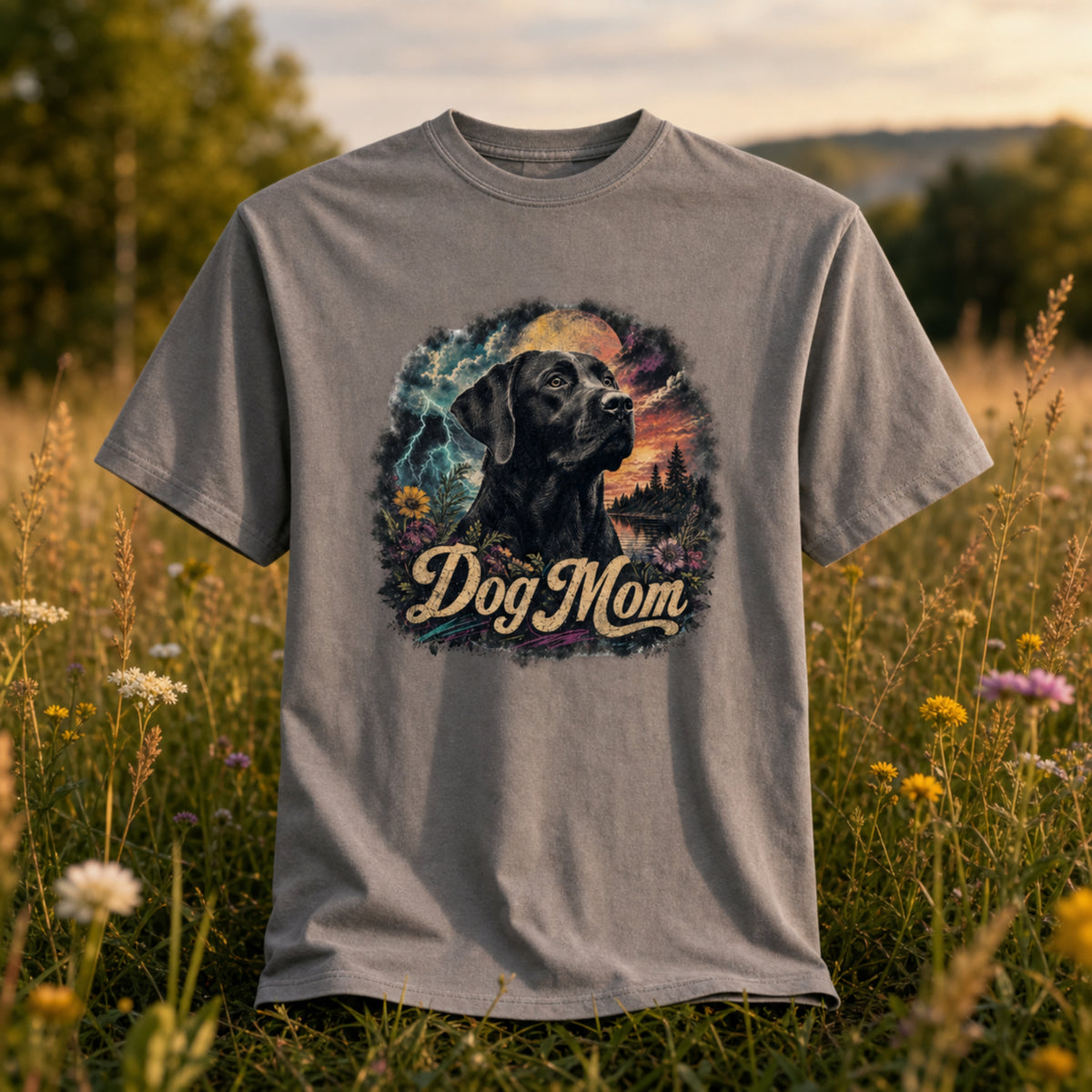 Dog Mom Black Lab Tee