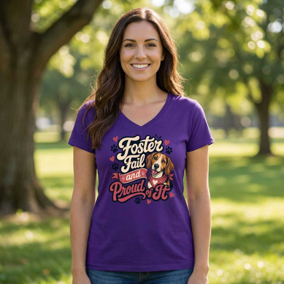 Foster Fail Hound Beagle V-Neck