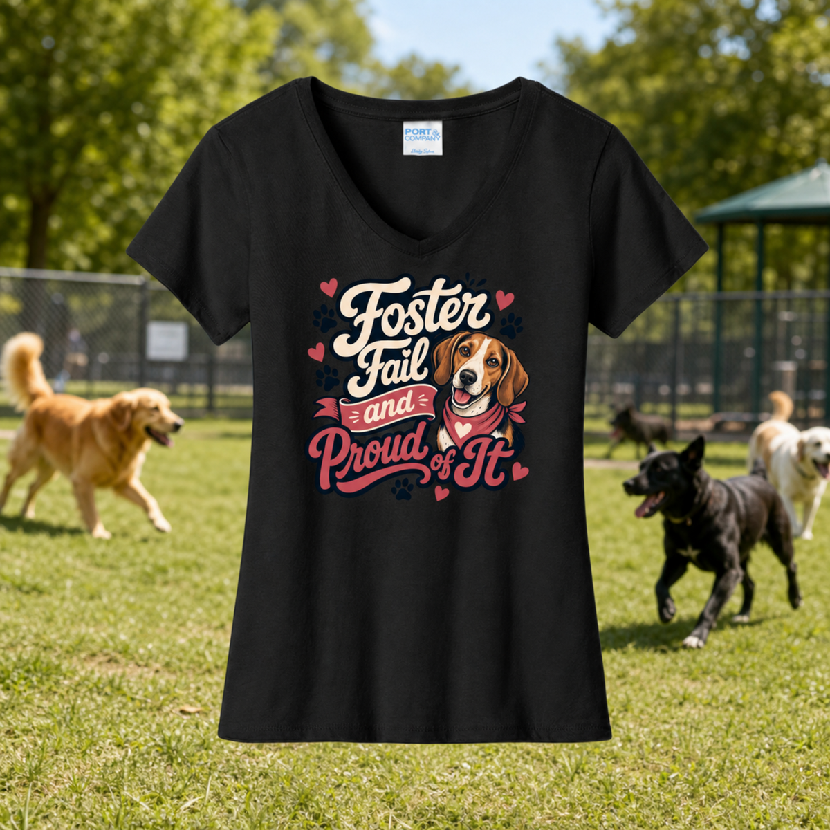 Foster Fail Hound Beagle V-Neck