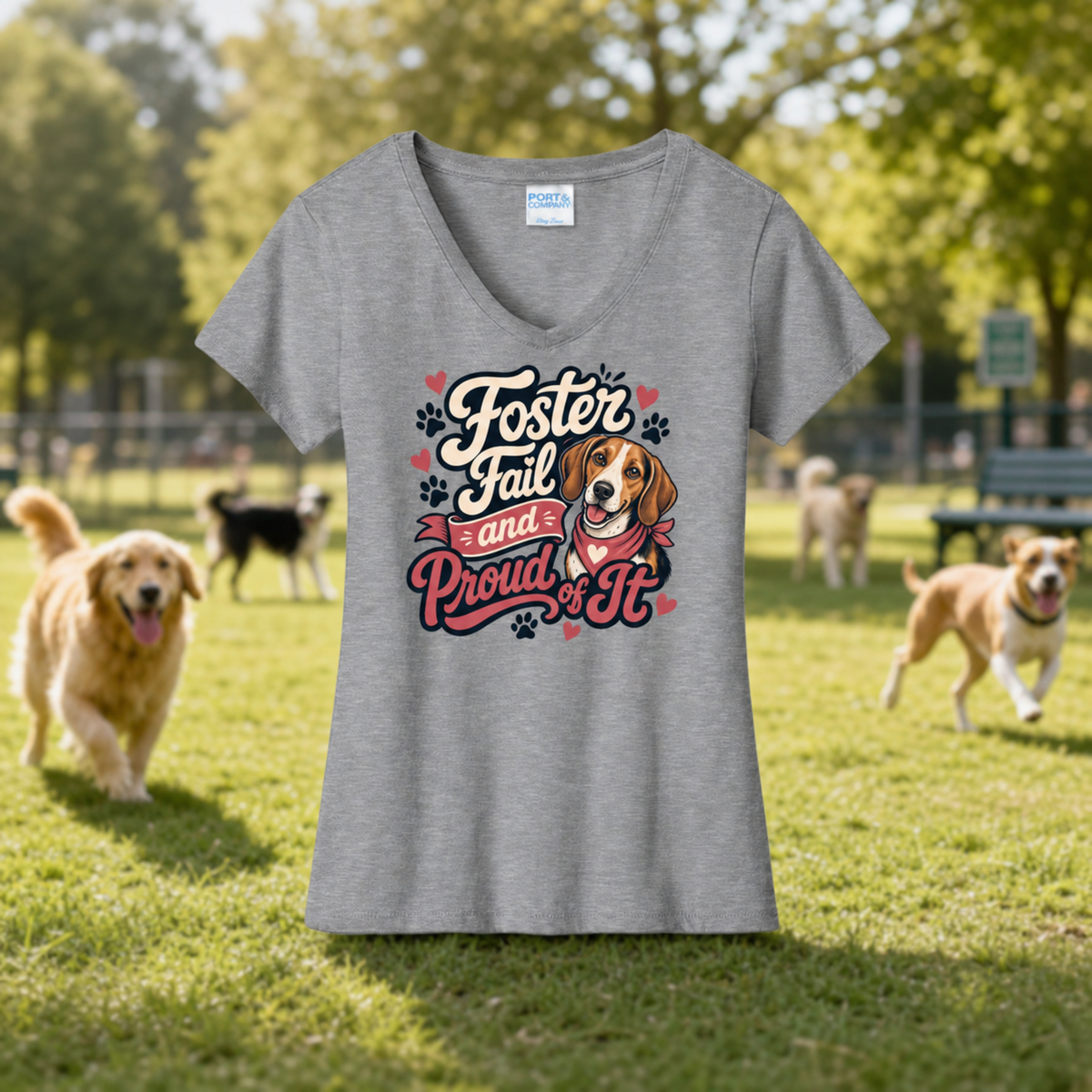 Foster Fail Hound Beagle V-Neck