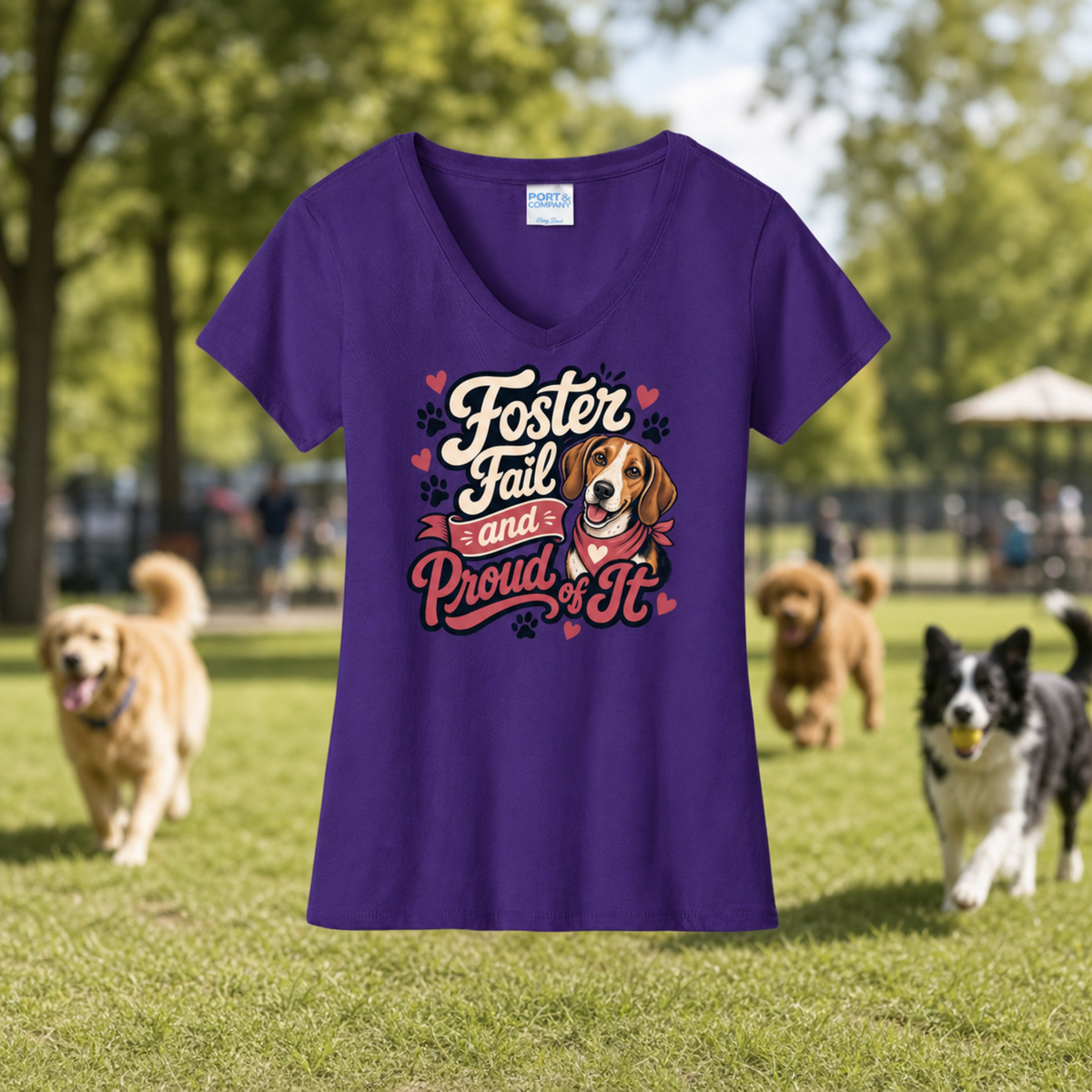 Foster Fail Hound Beagle V-Neck
