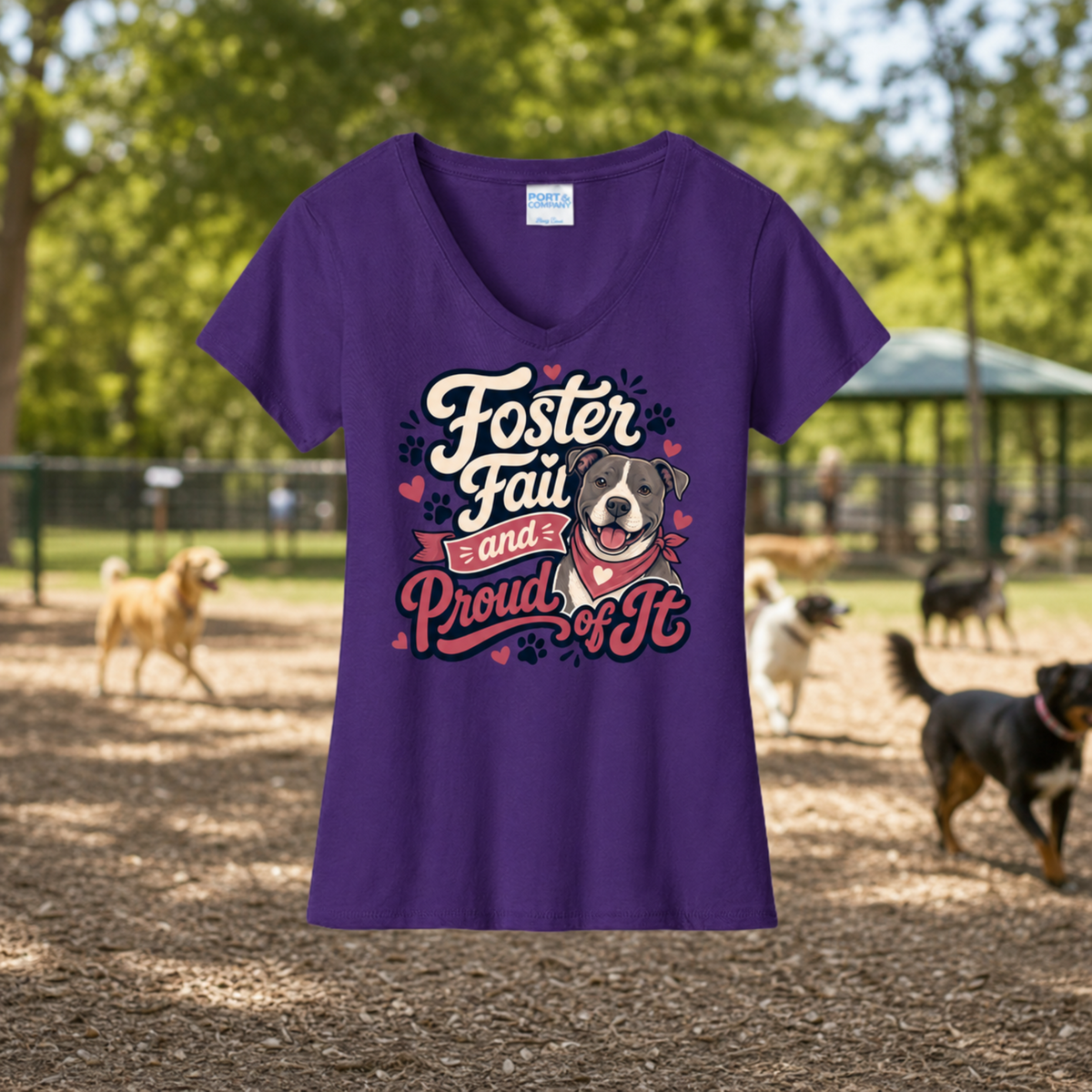 Foster Fail Pitbull V-Neck